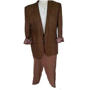 1960'S MEN'S SUIT, BY CHARLES LYONS OF CALIFORNIA / SIZE, MEASUREMENTS BELOW